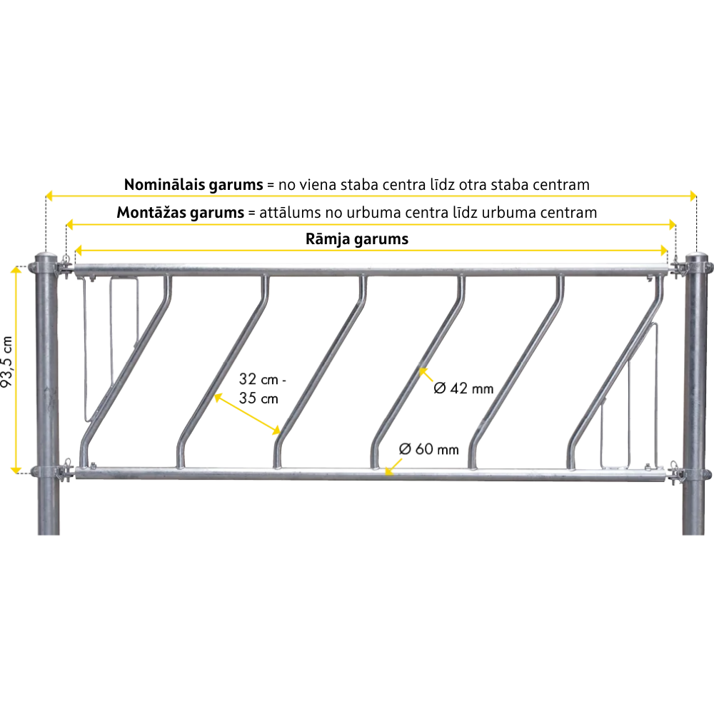 Slīpais barības galda norobežojums